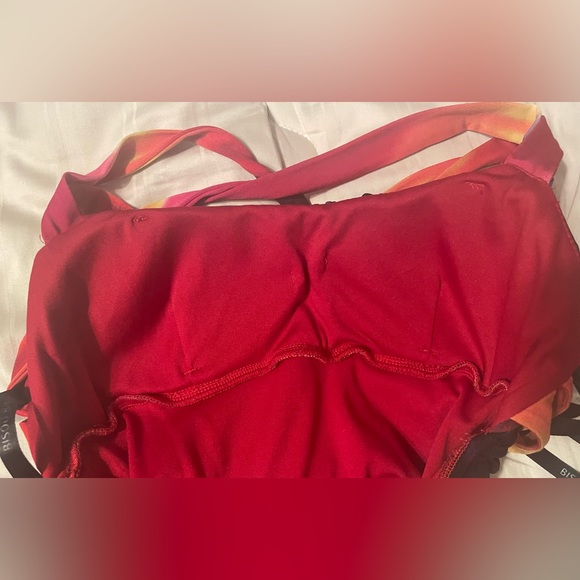 BISOU BISOU SZ-4 Multicolor Crisscross Strap Long Dress - Picture 3 of 8